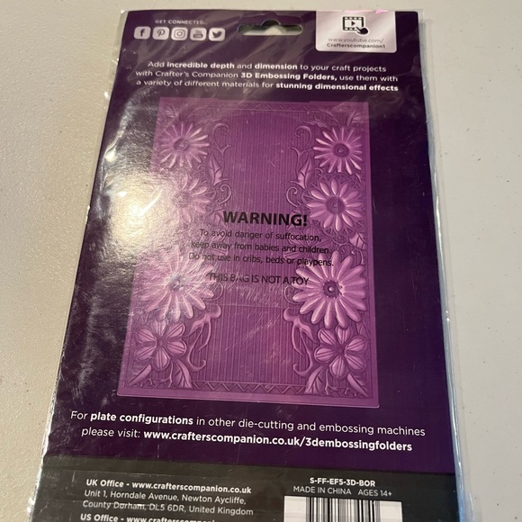 Floral 3D Embossing Folder Set - Picture 2 of 2